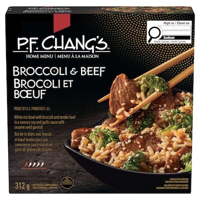 P.F. Chang's Menu à la maison, brocoli et bœuf 312 g, 2,56 $/100g