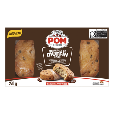 POM Chapeaux de muffin pépites de chocolat 270 g, 2,03 $/100g