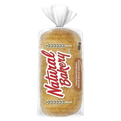 Natural Bakery Canadian Rye Bread 500 g, $0.86/100g