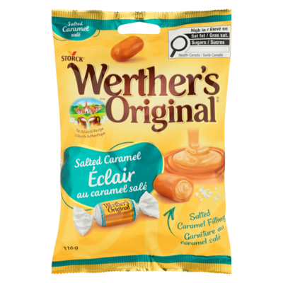 Werther’s Original Éclair au caramel salé 116 g, 3,02 $/100g