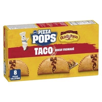 Pillsbury Pizza Pops Old El Paso Saveur de taco Boeuf fromagé 760 g, 1,18 $/100g