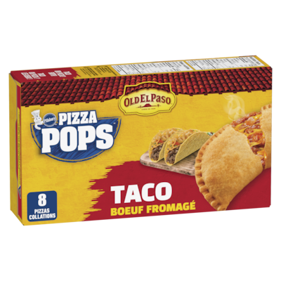 Pillsbury Pizzas collations saveur de taco boeuf fromagé 760 g, 1,18 $/100g