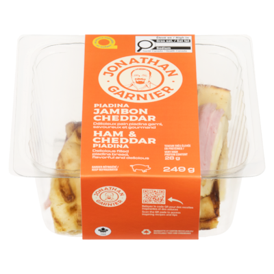 Jonathan Garnier Ham & Cheddar Piadina 249 g, $2.41/100g