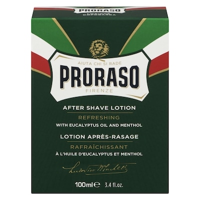 Proraso Lotion après-rasage rafraîchissant 100 ml, 21,99 $/100ml