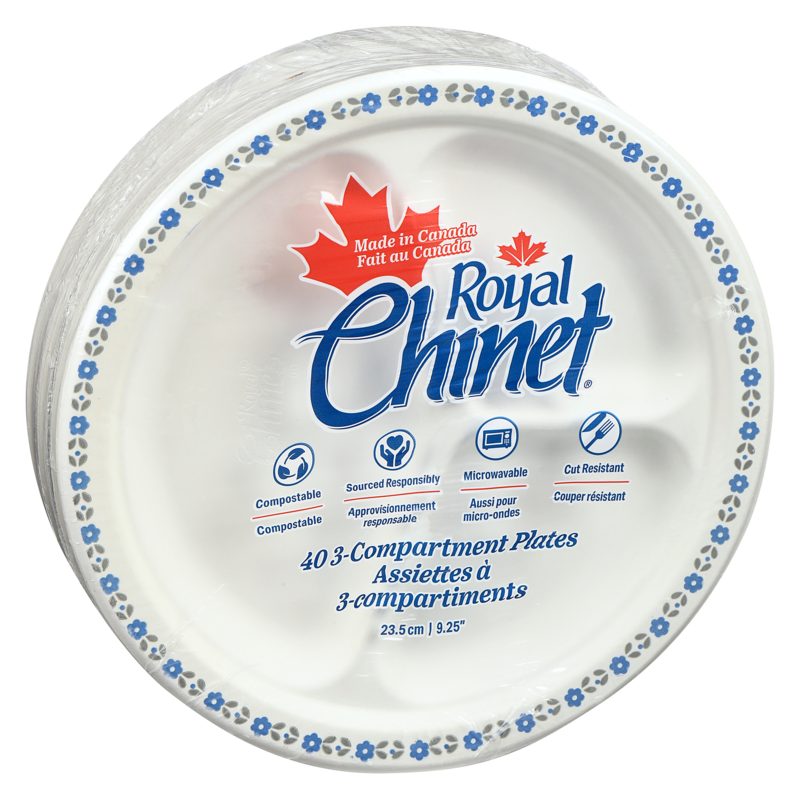 3-Compartment Plates