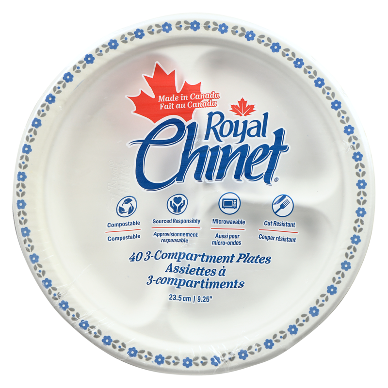 3-Compartment Plates