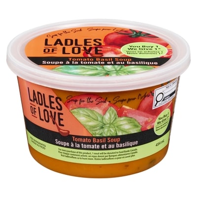 Ladles of Love Tomato Basil Soup 473 ml, $0.95/100ml