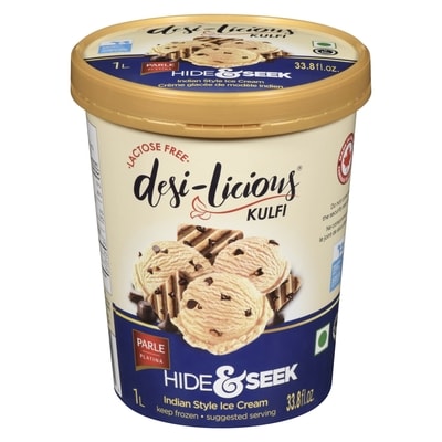 Desi-licious Indian Style Ice Cream Kulfi Hide & Seek 1 l, $0.80/100ml