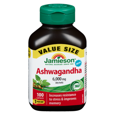 Jamieson Ashwagandha 100 ea, $0.40/1ea