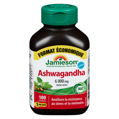 Jamieson Ashwagandha 100 ea, 0,40 $/1ch