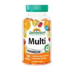 Jamieson Multi gummies pour hommes 50+ 130 ea, 0,23 $/1ch