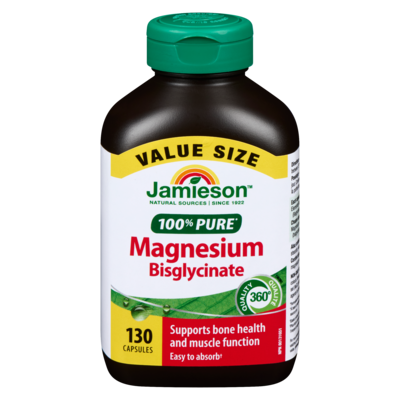 Jamieson Magnesium Bisglycinate 130 ea, $0.25/1ea