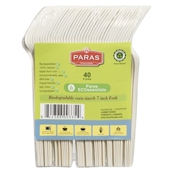 Paras Biodegradable Corn Starch 7 Inch Fork 1 ea, $4.99/1ea