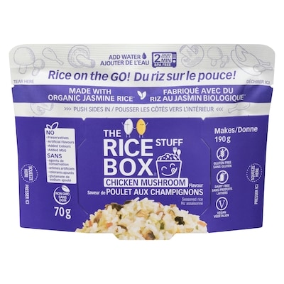 THE RICE STUFF BOX Seasoned Rice Chicken Mushroom Flavour 70 g, $7.13/100g