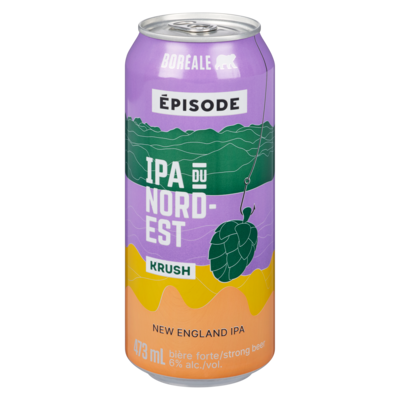 Boréale Bière forte ipa ou nord-est krush (Pièce d’identité requise au moment du ramassage) 473 ml, 1,06 $/100ml