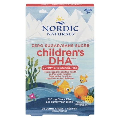 Nordic Naturals Gummy Chews Ages 3+ 30 ea, $1.40/1ea