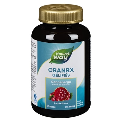 Nature’s Way Cranrx gélifiés saveur naturelle de canneberge 60 ea, 0,57 $/1ch
