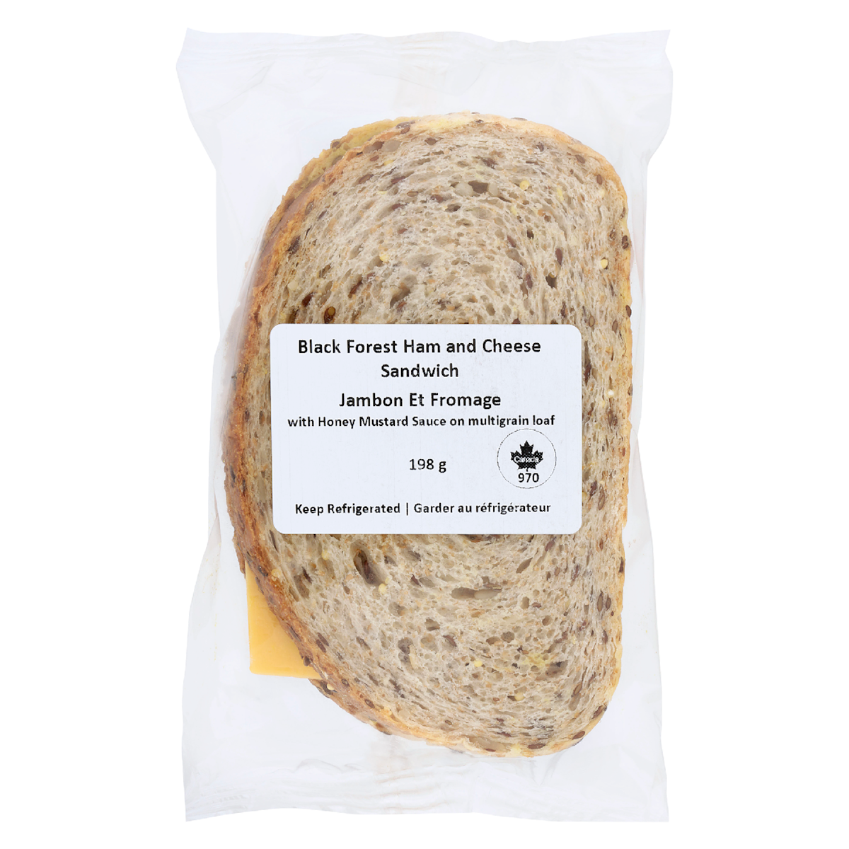 null Black Forest Ham And Cheese Sandwich 198 g, $3.03/100g