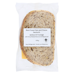 null Black Forest Ham And Cheese Sandwich 198 g, $3.03/100g
