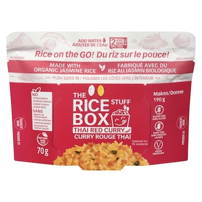 THE RICE STUFF BOX Seasoned Rice Thai Red Curry 70 g, $7.13/100g