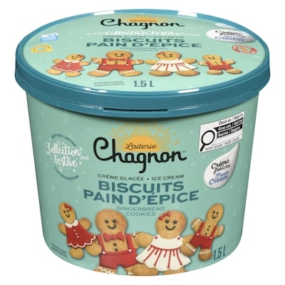 Chagnon Crème glacée biscuits pain d'épice édition limitée 1500 ml, 0,43 $/100ml