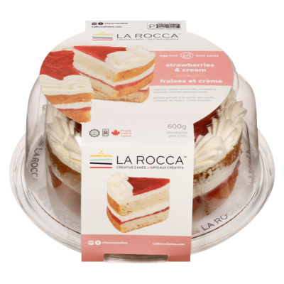 La Rocca Strawberry Cake, Egg-Free 600 g, $3.67/100g