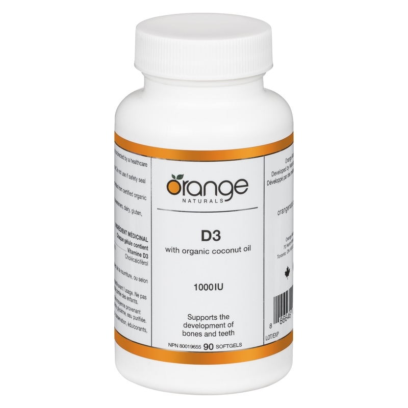 Softgels D3 With Organic Coconut Oil 1000 Iu