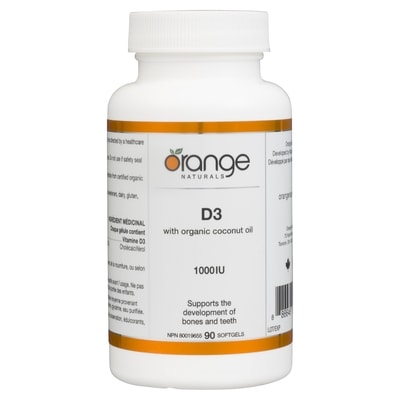 Softgels D3 With Organic Coconut Oil 1000 Iu