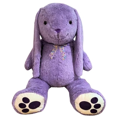  Peluche lapin de pâques géant, violet 1 ea, 50,00 $/1ch