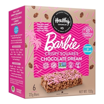 Healthy Crunch Barbie Chocolate Dream Crispy Squares 132 g, $4.92/100g