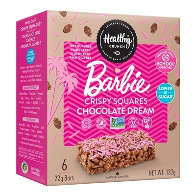 Healthy Crunch Carrés croustillants Barbie Chocolat de rêve 132 g, 4,92 $/100g