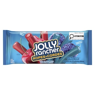 Jolly Rancher Friandise cordes saveurs de framboise bleue + cerise 283 g, 2,12 $/100g