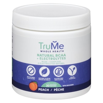 TRUME Natural Bcaa + Electrolytes Peach 210 g, $16.66/100g