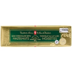 President's Choice Milk Chocolate with Hazelnuts Bar 300 g, $2.83/100g