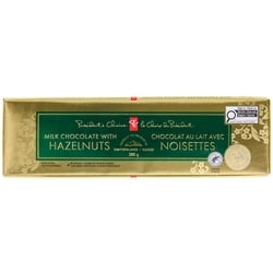le Choix du Président Tablette de chocolat au lait avec noisettes 300 g, 3,00 $/100g