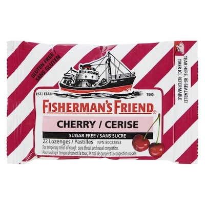Fisherman’s Friend Pastilles cerise sans sucre 22 ea, 0,13 $/1ch