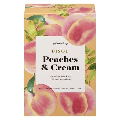 BISOU Premium Black Tea Peaches & Cream 30 g, $46.63/100g