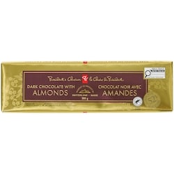 President's Choice Dark Chocolate Bar With Almonds 300 g, $3.00/100g