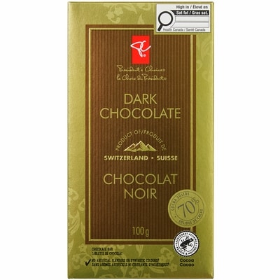 le Choix du Président Tablette de chocolat noir 100 g, 4,29 $/100g