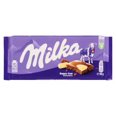 Milka Happy Cow 90 g, $3.88/100g