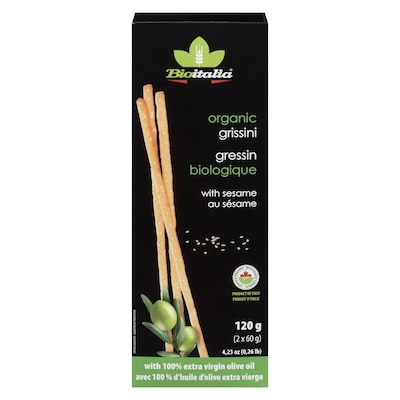 Bioitalia Gressin biologique au sésame 120 g, 3,33 $/100g