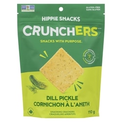 Hippie Snacks Craquelins aperitifs cornichon à l'aneth 110 g, 4,99 $/100g