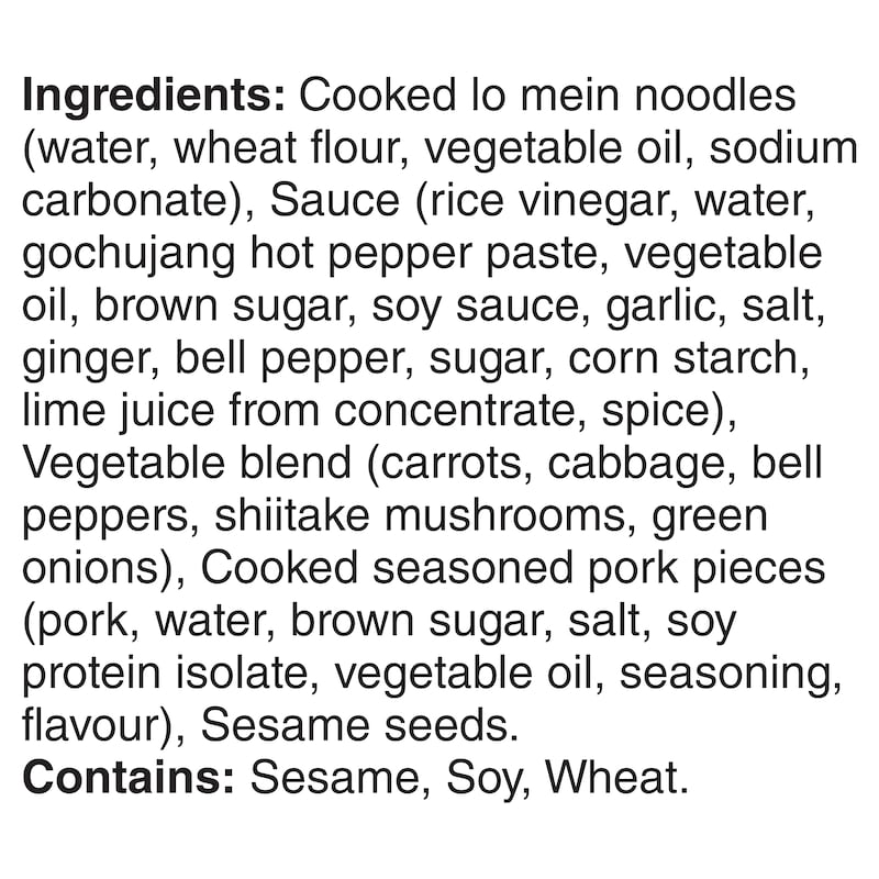 Home Menu, Korean Inspired Pork