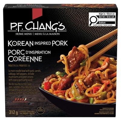 P.F. Chang's Menu à la maison, porc d'inspiration coréenne 312 g, 2,24 $/100g