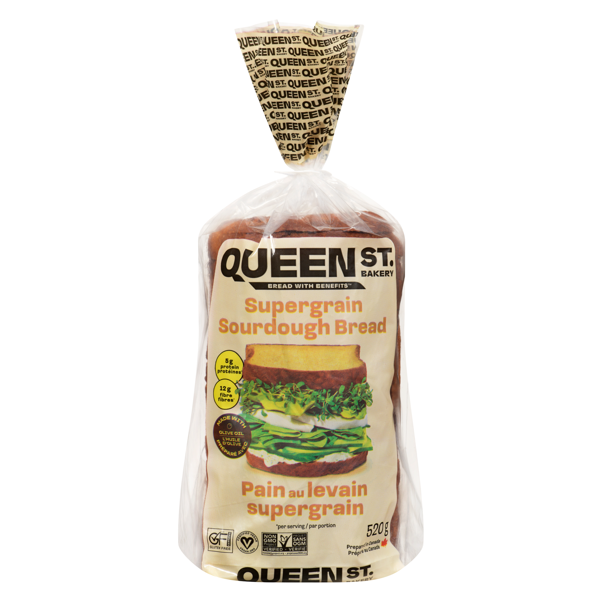 Queen St. Bakery Supergrain Sourdough Bread 520 g, $2.11/100g