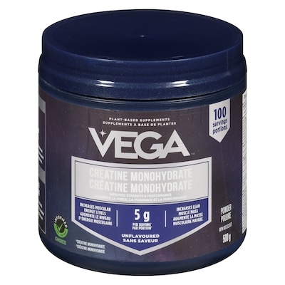 Vega Creatine Monohydrate Powder Unflavoured 500 g, $8.40/100g