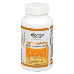 Orange Naturals Articulations raideur et la douleur articulaire glucosamine + nem 60 ea, 0,85 $/1ch