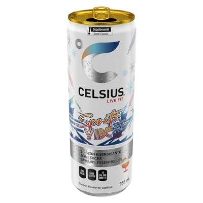 Celsius Spritz Vibe 355 ml, 1,07 $/100ml