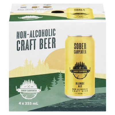 Sober Carpenter Non-Alcoholic Craft Beer Blonde Ale 4x355.0 ml, $0.80/100ml