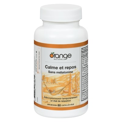 Orange Naturals Calme et repos 60 ea, 0,72 $/1ch
